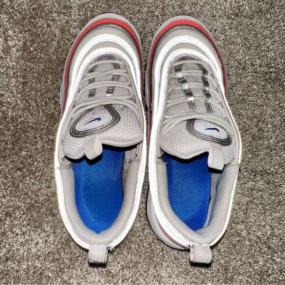 Nike Air Max 97 ESS White/Racer Blue Flash Crimson Women’s Size 7 - Picture 9 of 10